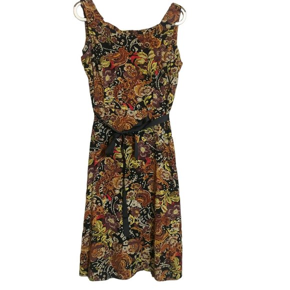 Sz 12 Studio I Sleeveless Maxi Dress w/Belt Hippie Vibes - Picture 1 of 5